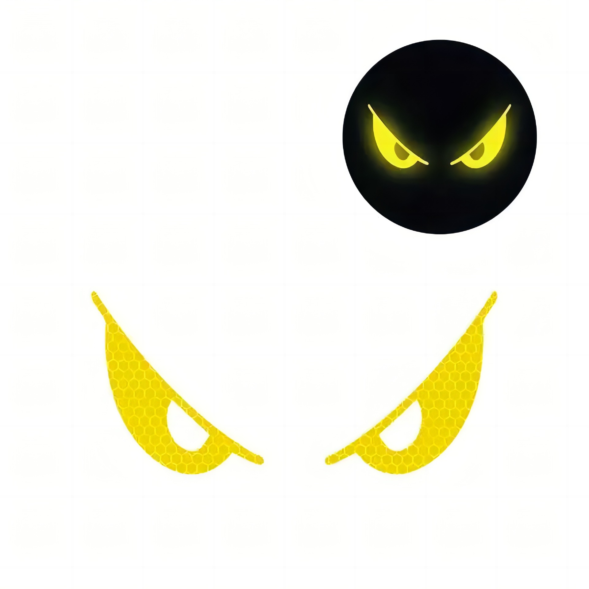 Reflective Evil Eyes Car Sticker Netby