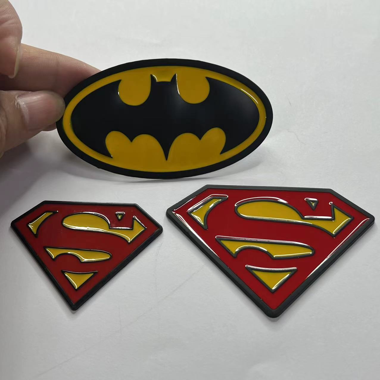 Metal Superman Batman Car Sticker Netby