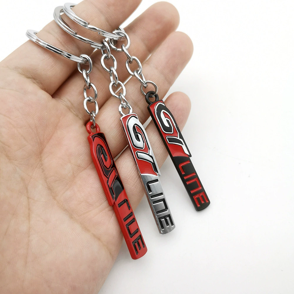 Metal GTLINE Car Logo Keychain Keyring for KIA Netby