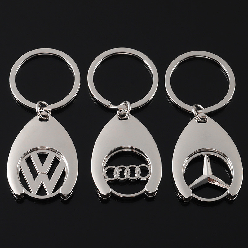 Metal Car Logo Keychain Keyring Keyfob for BMW Benz Audi Volkswagen VW Netby