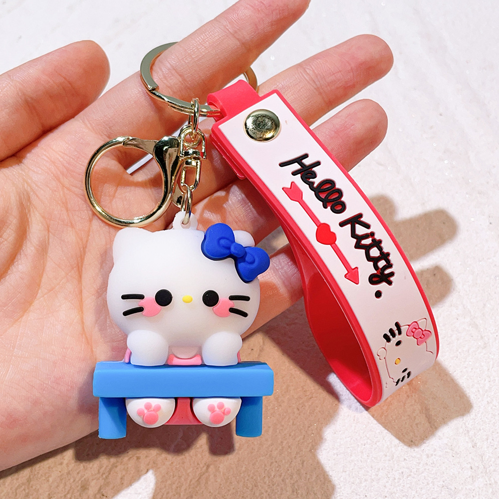 PVC Animation Hello Kitty Keychain Keyring Netby