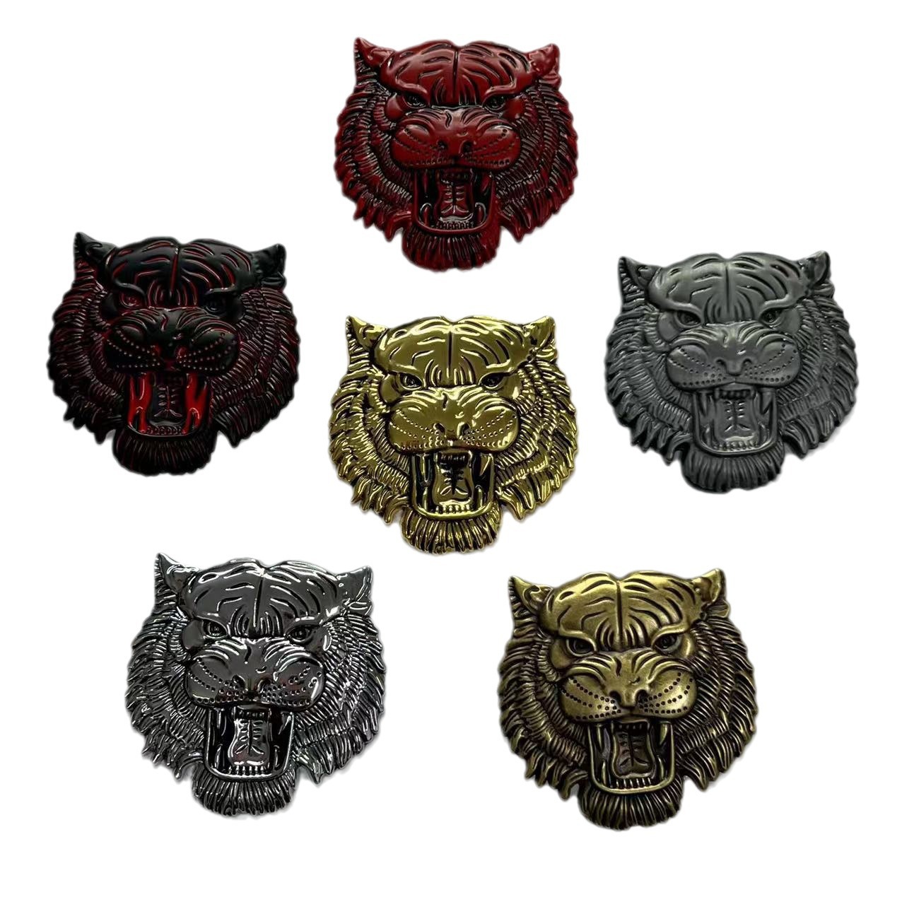 Metal Tiger Head Car Sticker Netby