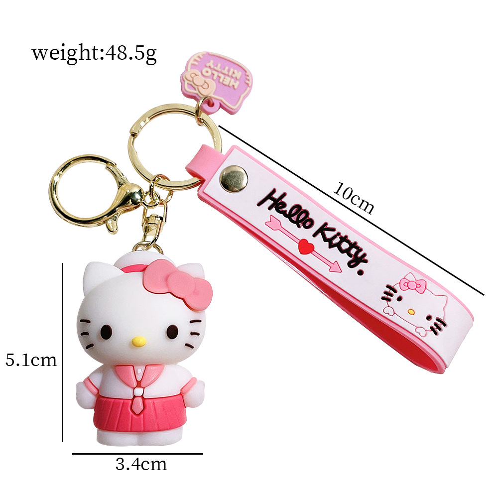PVC Animation Hello Kitty Keychain Keyring Netby