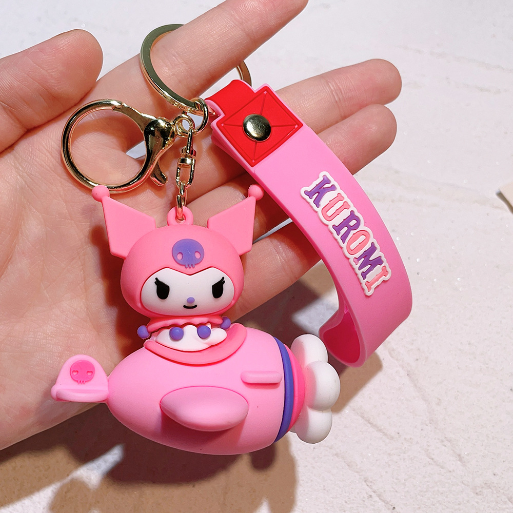 Animation Hello Kitty Kuromi Cinamoroll Keychain Keyring Netby