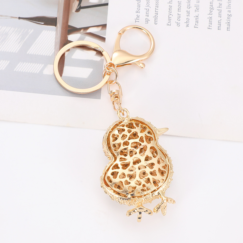 Rhinestone Chicken Keychain Keyring Netby