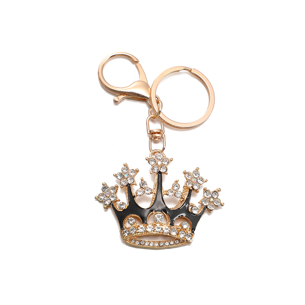 Rhinestone Crown Keychain Keyring Netby