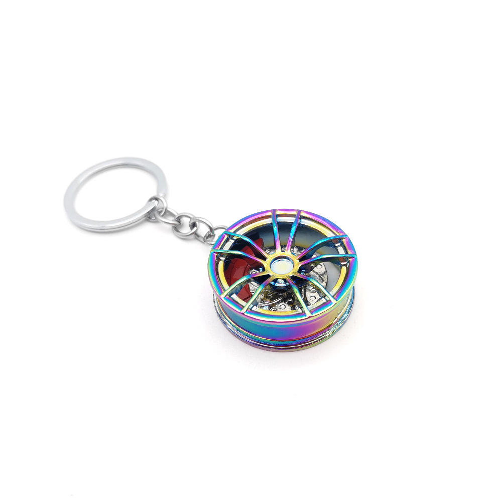 Metal Creative Wheel With Brake Car Keyring Keychain Keyfob Netby