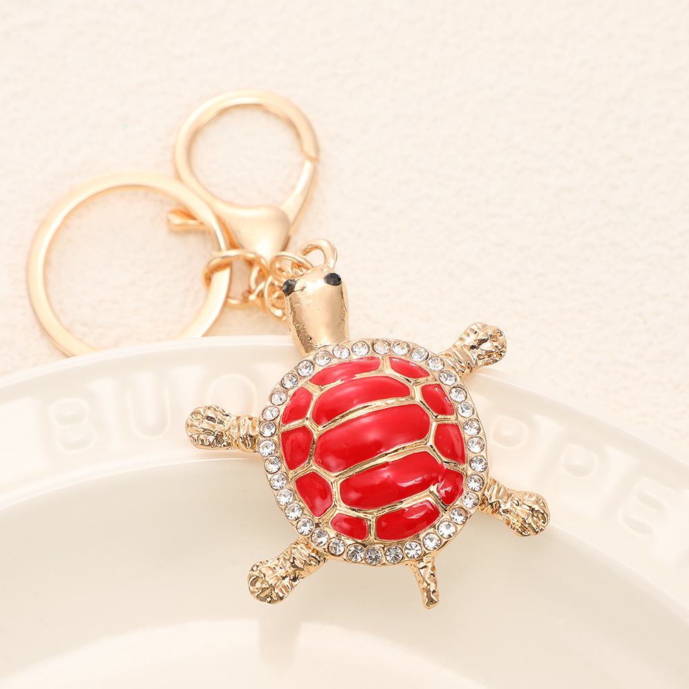 Rhinestone Turtle Keychain Keyring Netby