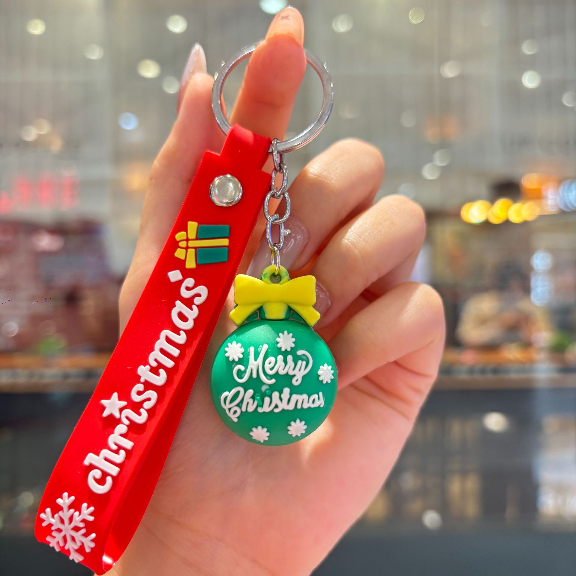 Silicon Santa Claus Tree Snowman Festival Christmas Keychain Keyring Netby
