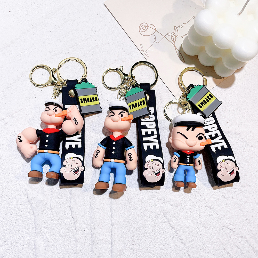 Animation Popeye the Sailor Keychain Keyring  Netby