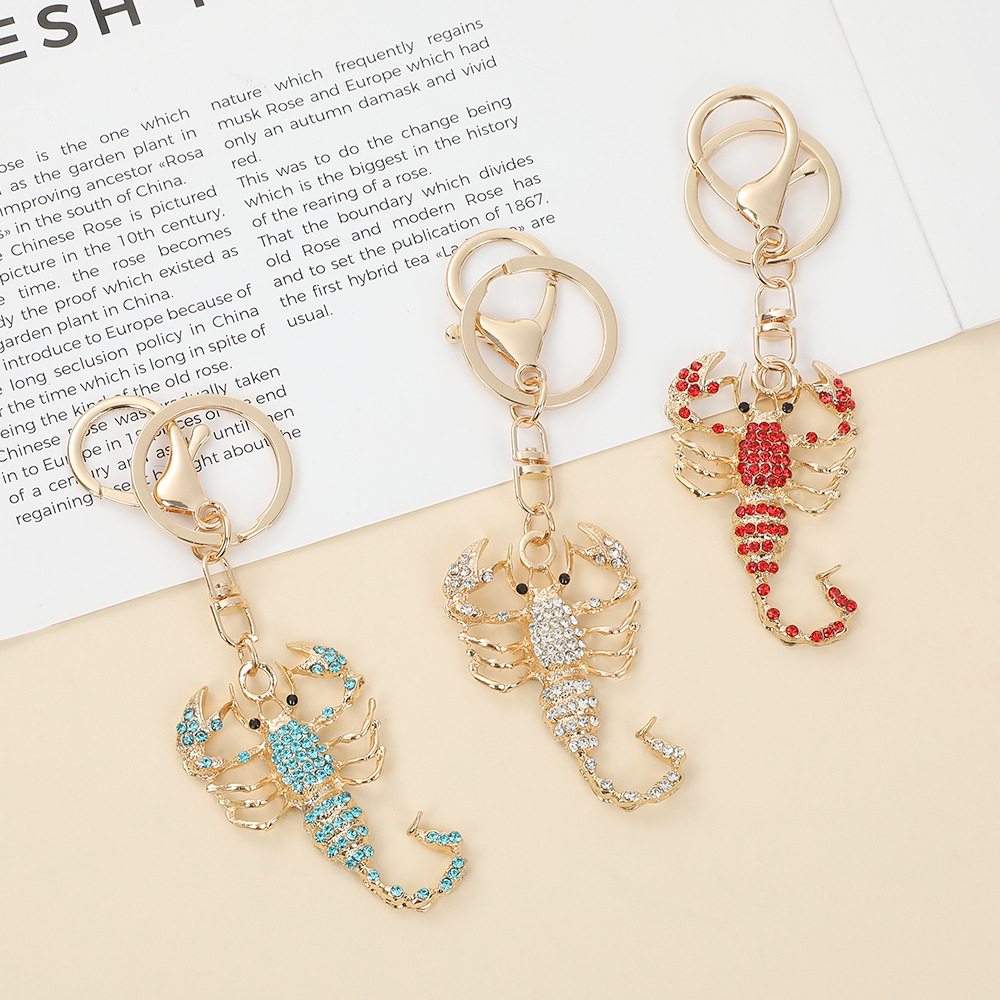 Rhinestone Scorpion Keychain Keyring Netby