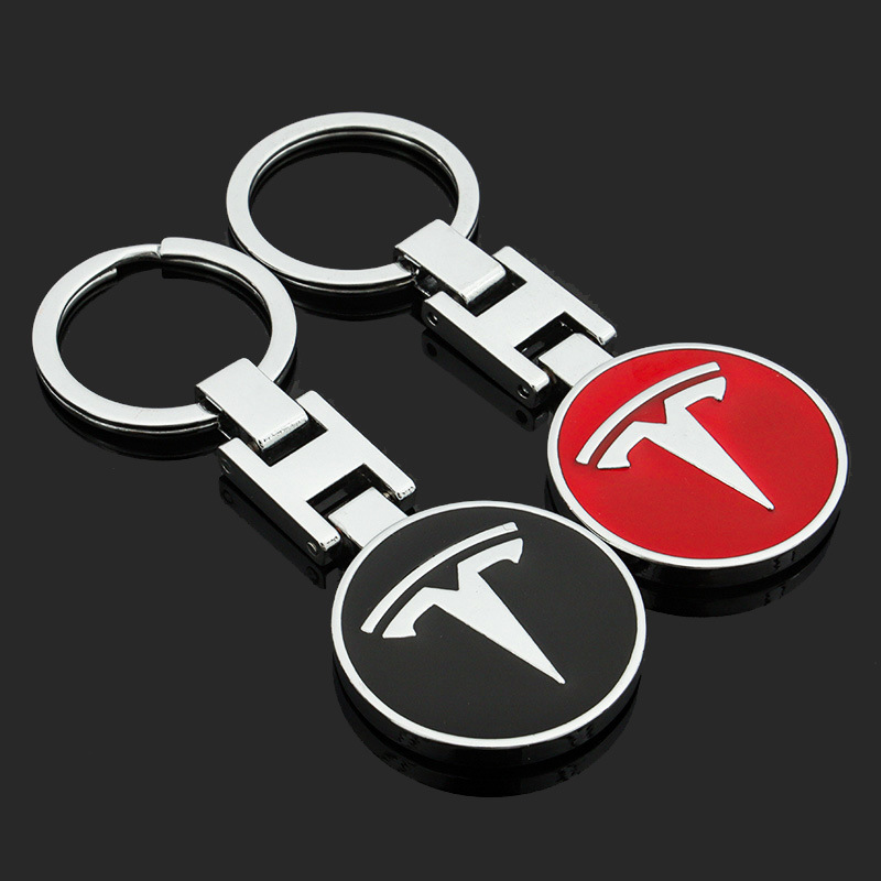 Metal Car Logo Keychain Keyring Keyfob for TESLA Netby