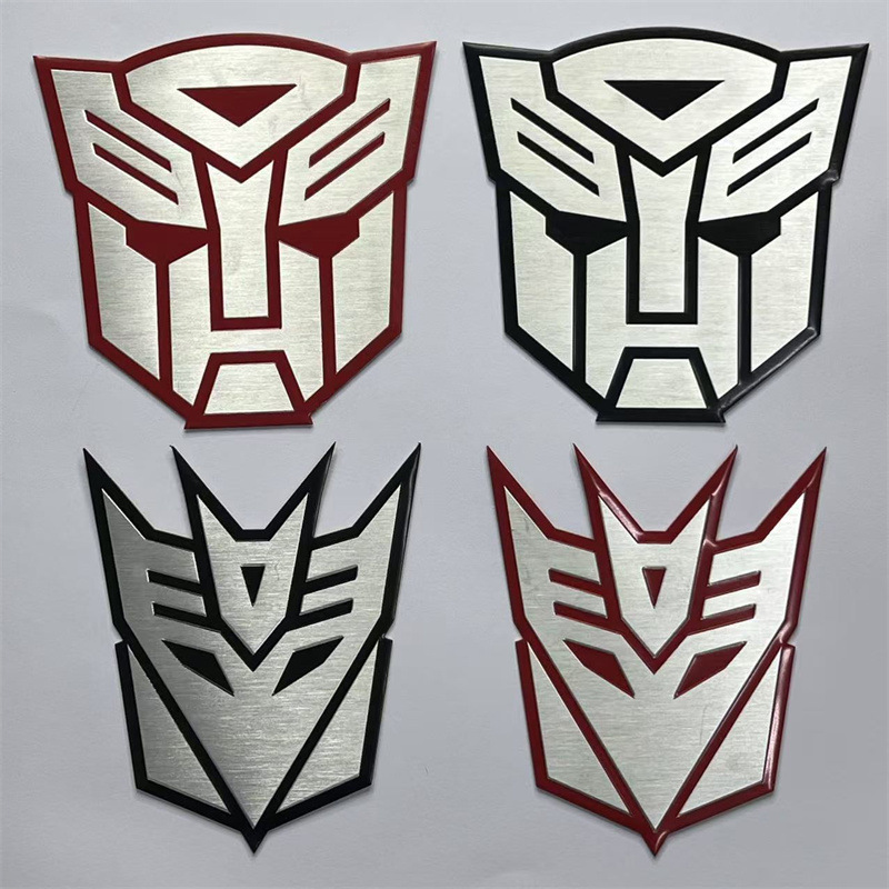 Aluminum Alloy Transformers Autobots Deceptions Car Sticker Netby