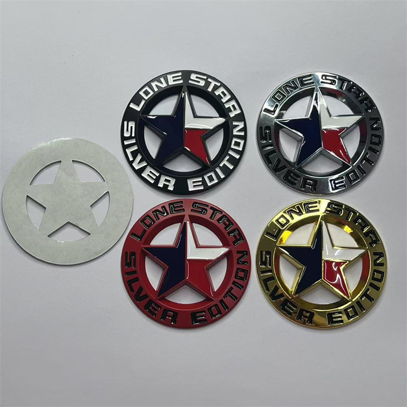 Metal LONE STAR SLIVER EDITION Car Sticker for Dodge Jeep Wrangler Netby