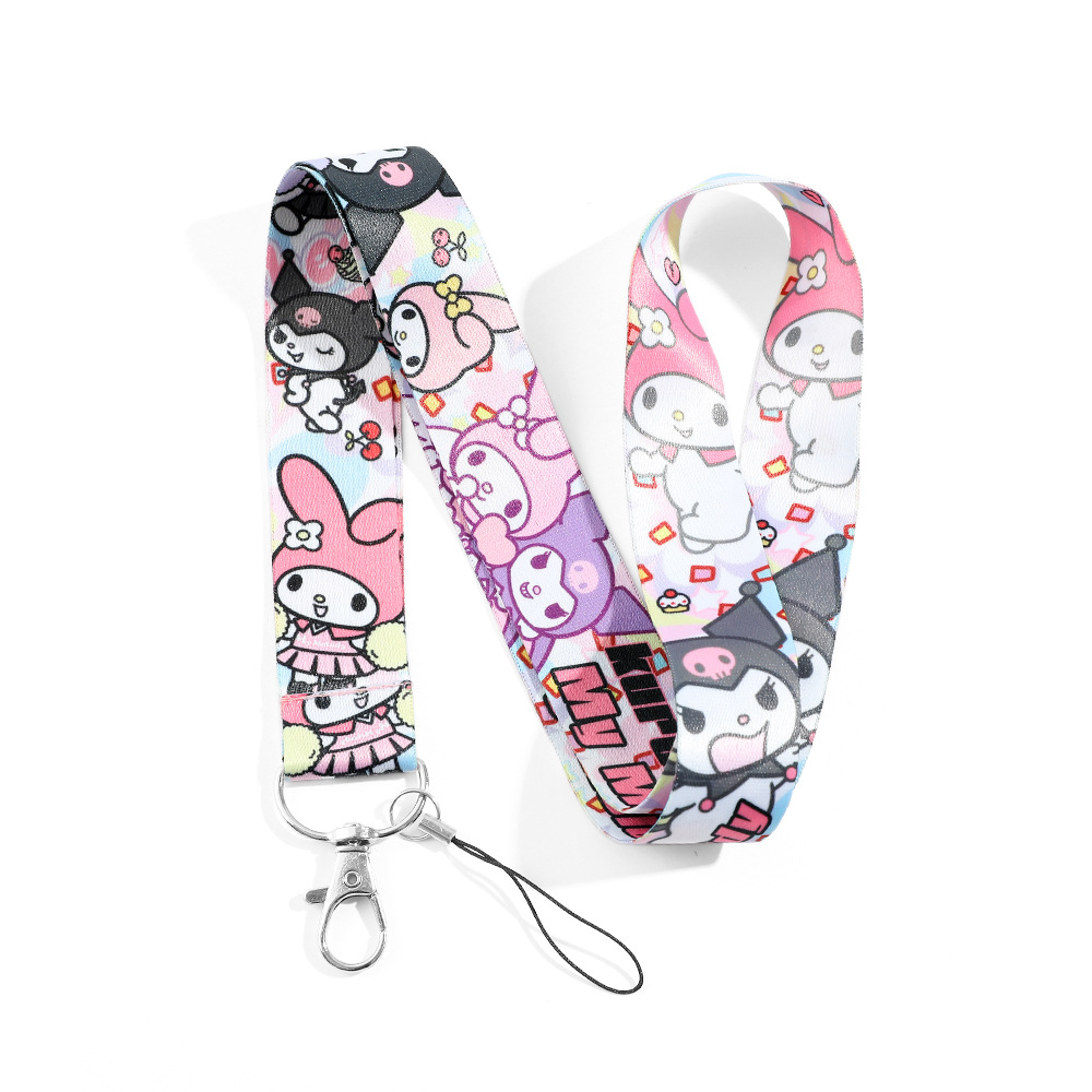 Animation Hello Kitty My Melody Keychain Keyring Lanyard Netby