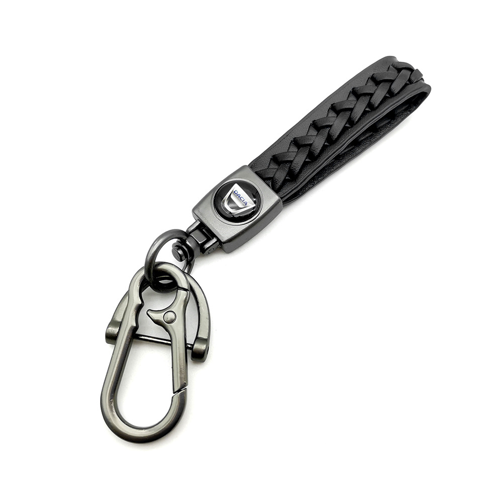 Knitting Leather Car Logo Emblem Kering Keychain Keyfob for Audi Benz BMW VW Chevrolet Toyota Volvo Netby