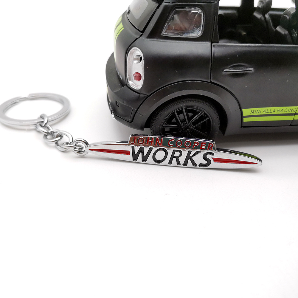 Metal JOHN MINI COOPER WORKS Car Keychain Keyring Keyfob Netby