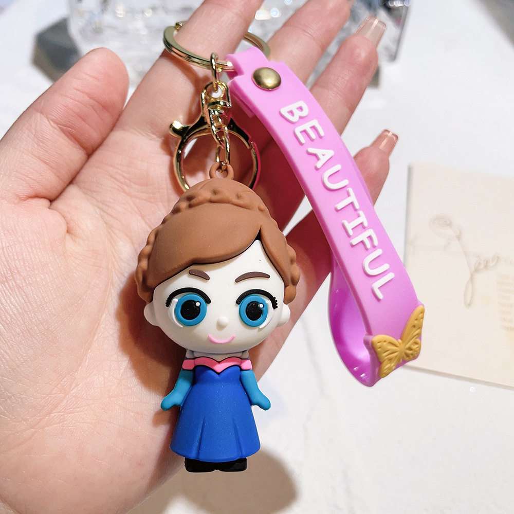 Animation Snow White Frozen Princess Keychain Keyring Netby