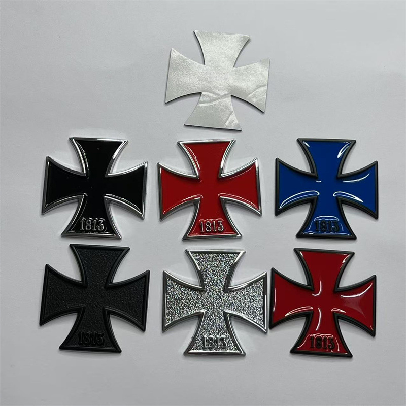 German 1813 Metal Cross Car Sticker Netby
