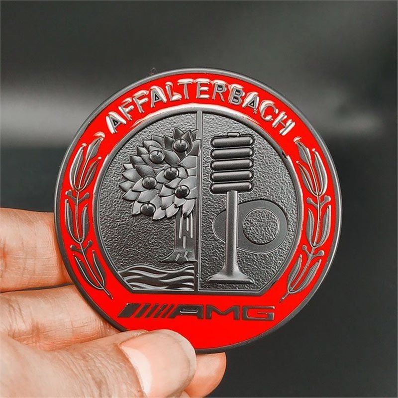 6.5cm Metal Car Emblem Badge for Mercedes Benz AMG Apple Tree AFFALTERBACH Netby
