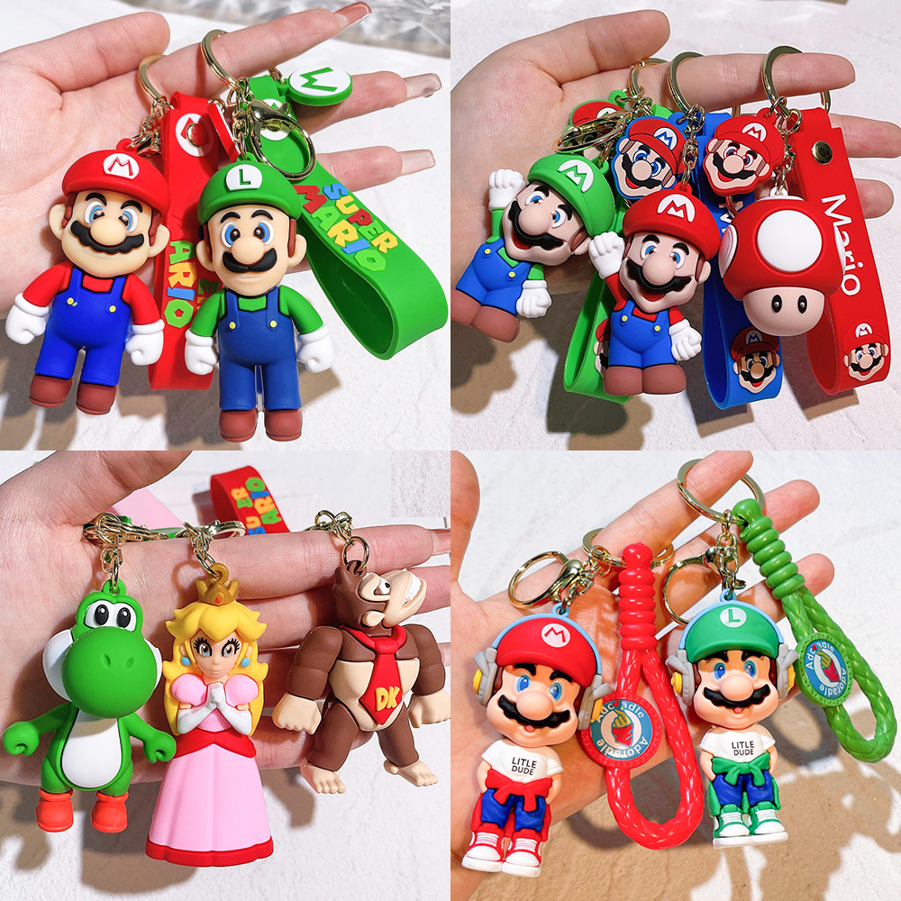 Video Game Super Mario Keychain Keyring Netby