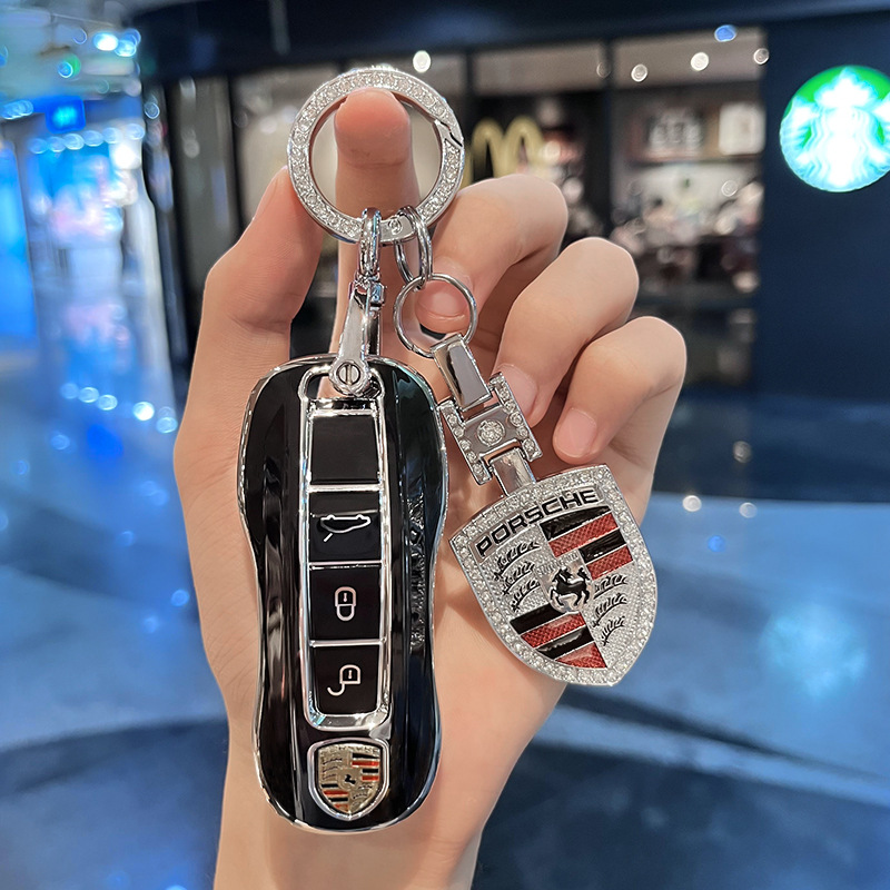 Silicon Car Key Case for Porsche Cayenne Macan Panamera 718 911 Netby