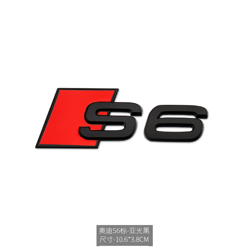 Car Badge Emblem for Audi RS3 RS4 RS5 RS6 RS7 S3 S4 S5 S6 S7 S8 Netby 