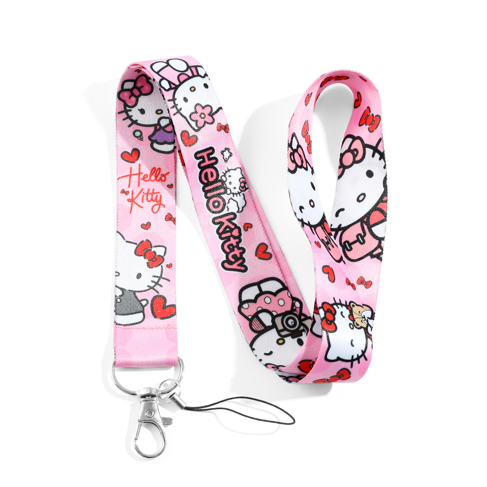 Animation Hello Kitty My Melody Keychain Keyring Lanyard Netby