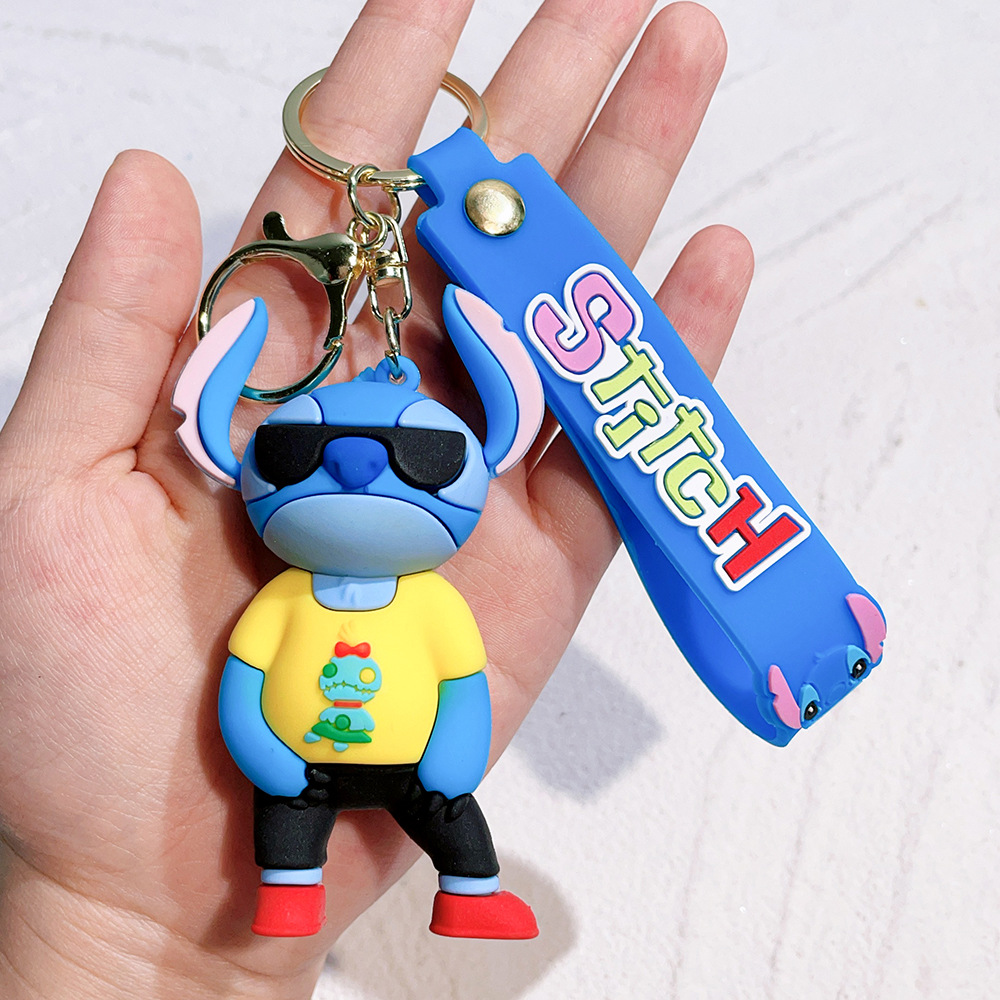 Rubber Stitch Animation Keychain Keyring Netby