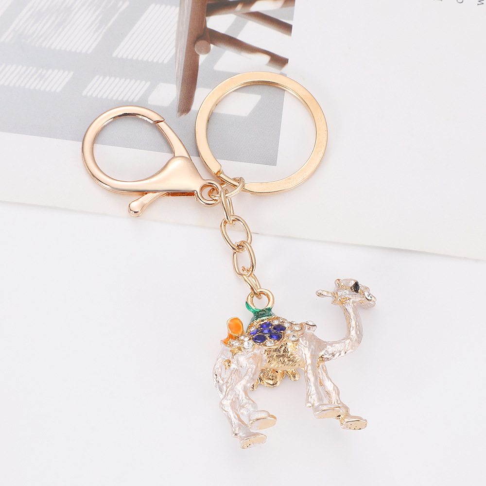 Rhinestone Camel Keychain Keyring Netby