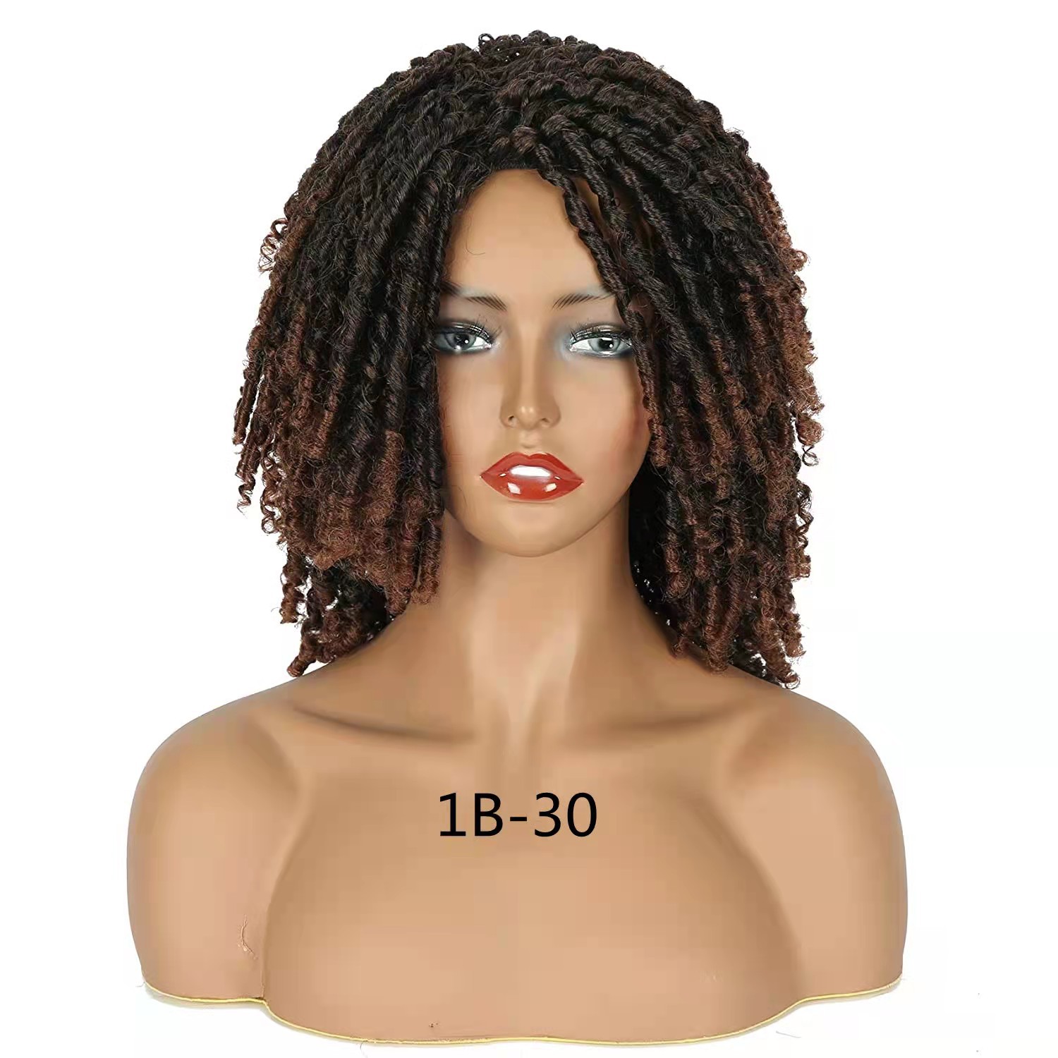 6 inches Short Synthetic Fiber Dreadlock Wig Netby