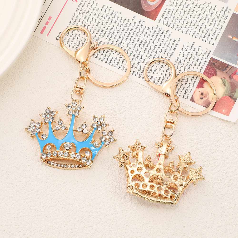 Rhinestone Crown Keychain Keyring Netby