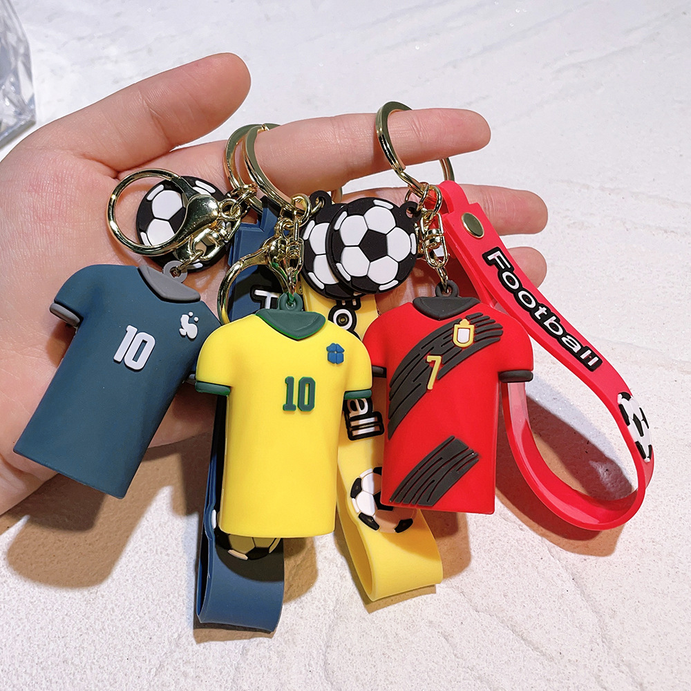Sports Game Keychain Keyring for T-shirt Jersey of Soccer Football Star MBAPPE RONALDO NEYMAR JR DE BRUTNE MESSI Netby