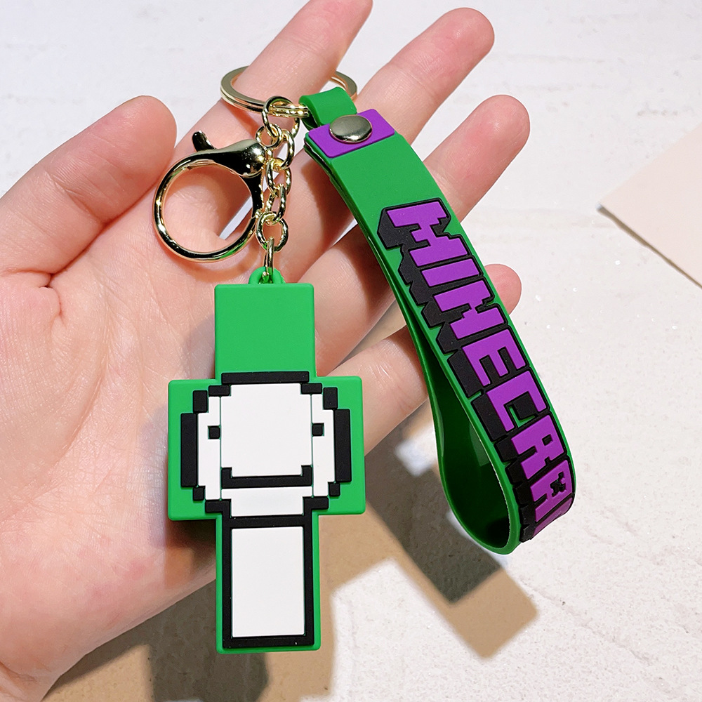 Video Game Minecraft Keychain Keyring Netby