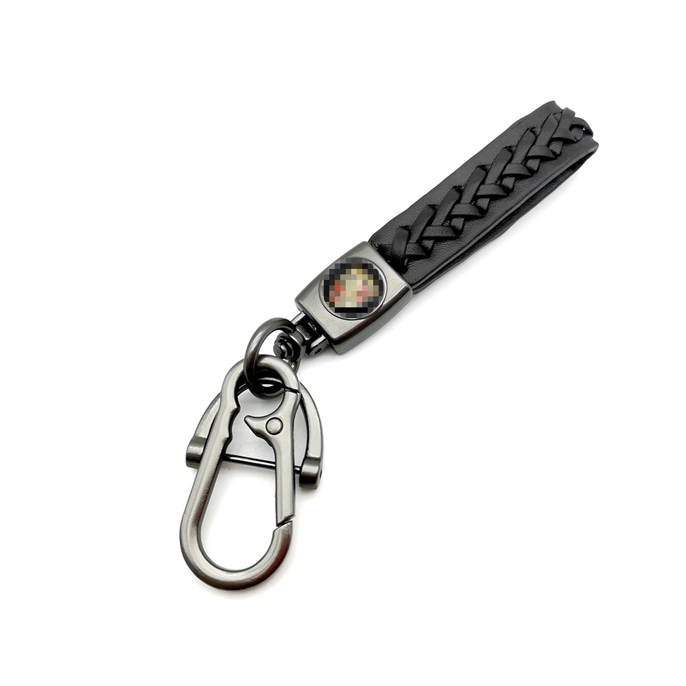 Knitting Leather Car Logo Emblem Kering Keychain Keyfob for Audi Benz BMW VW Chevrolet Toyota Volvo Netby