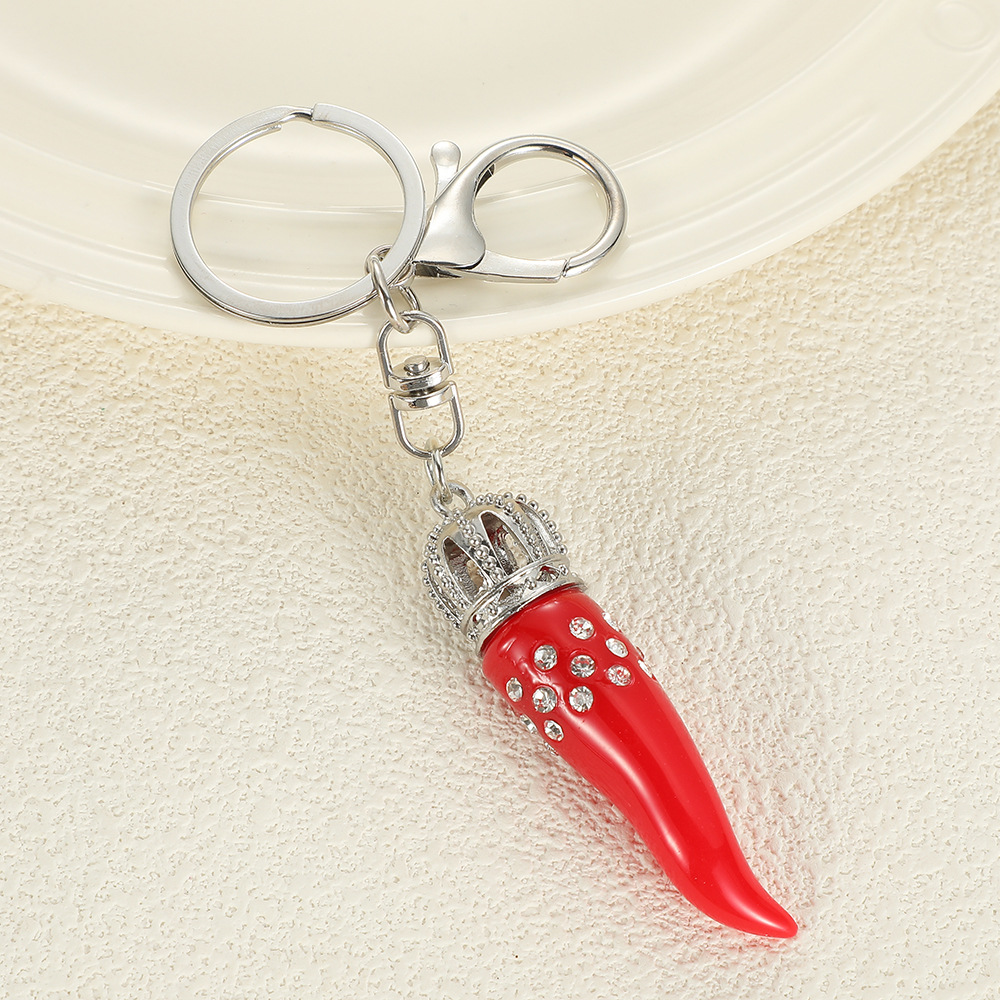 Rhinestone Pepper Keychain Keyring Netby