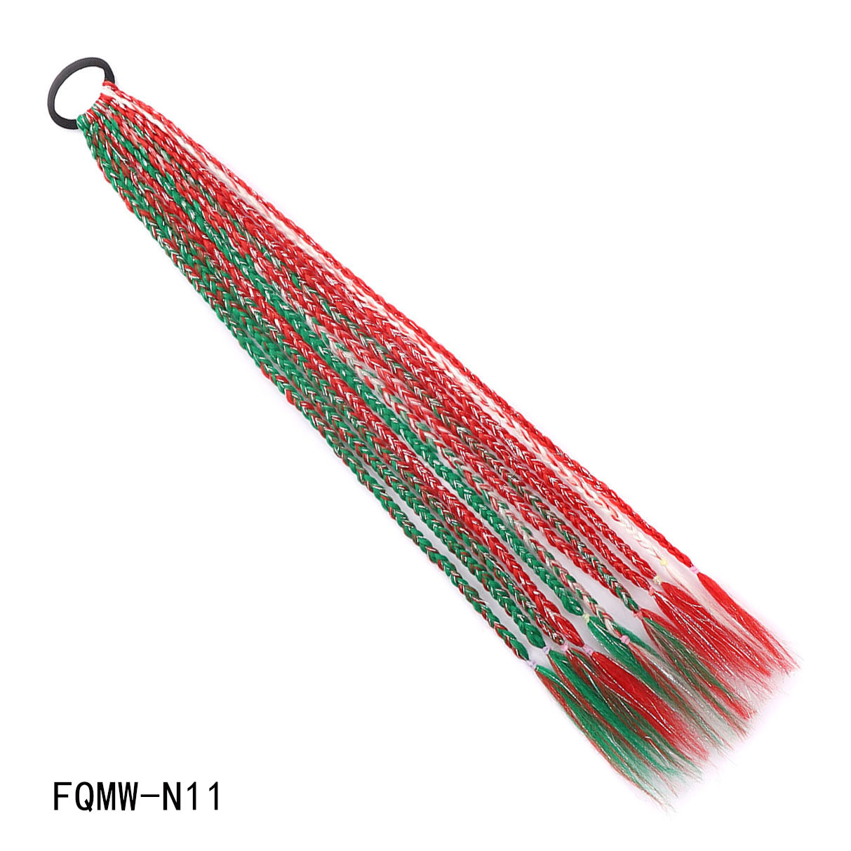 Synthetic Colorful Laser Wire Braids Ponytail Netby