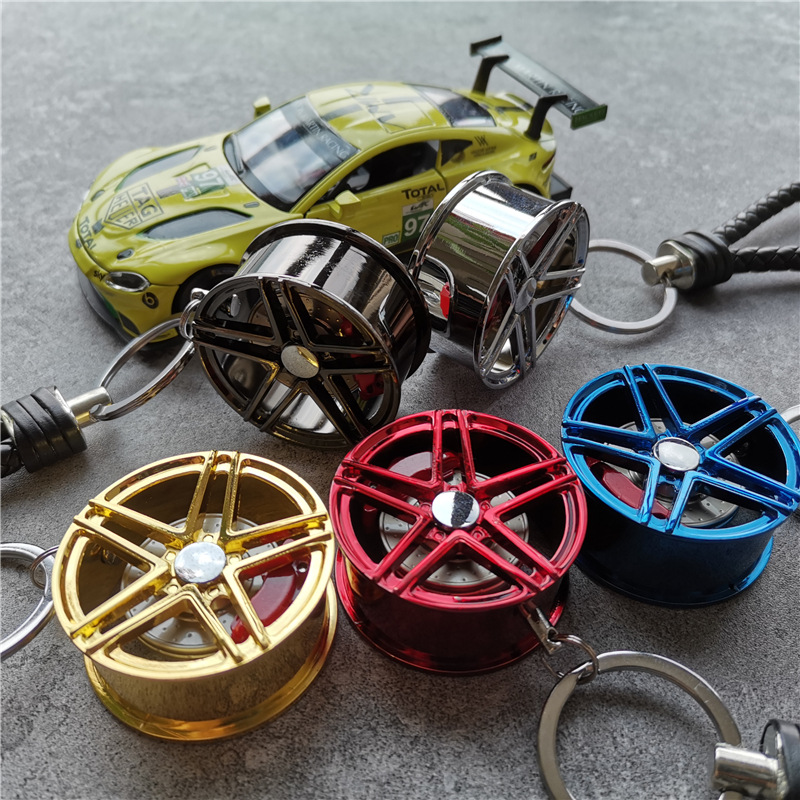 Creative Car Wheel Shape Keyring Keychain Keyfob with Brake Disc Netby