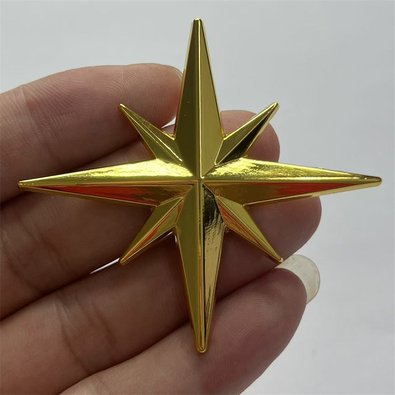 Metal Octagonal Star Car Sticker Netby