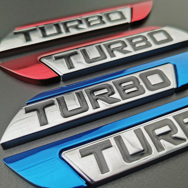 Metal TURBO Car Fender Sticker Netby