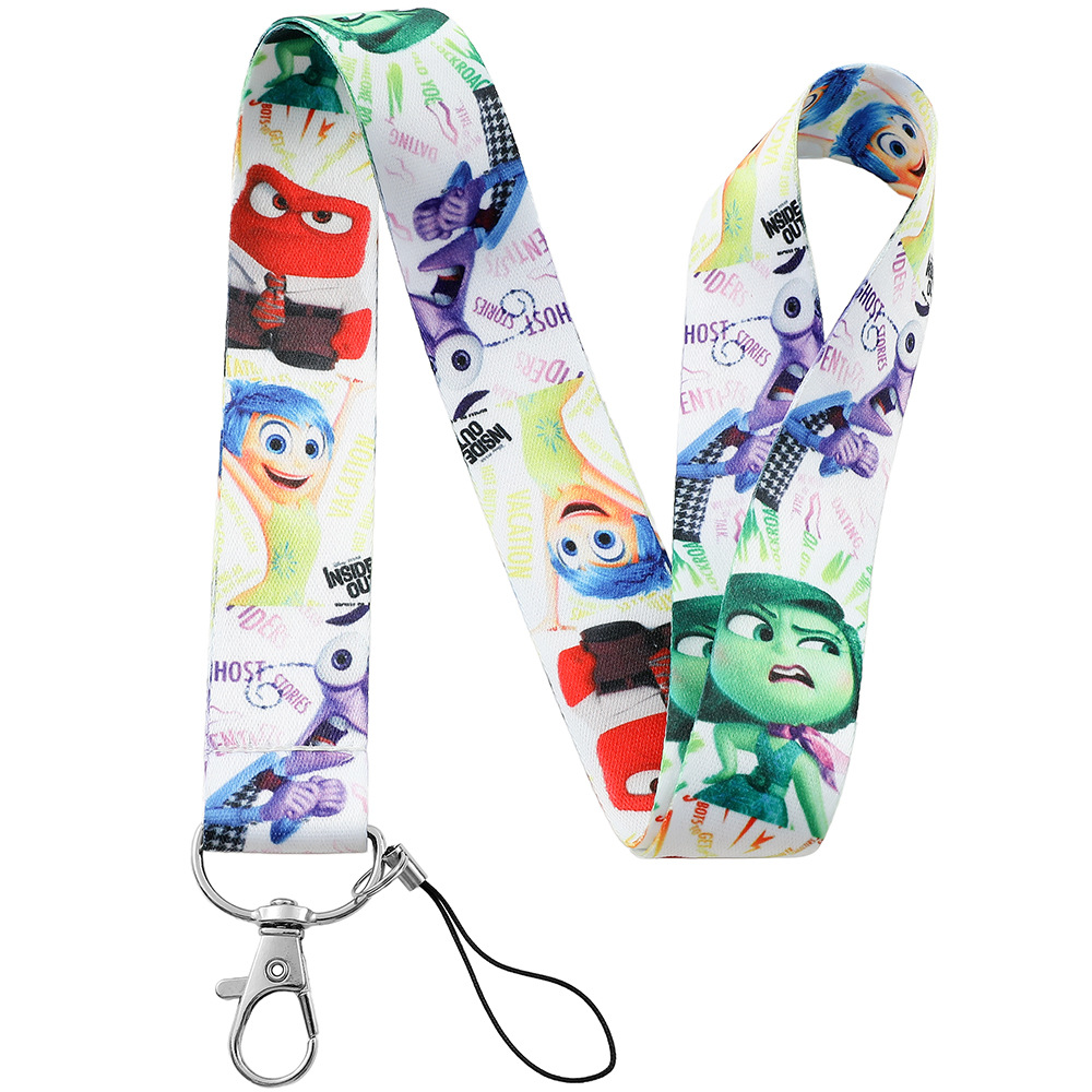 Animation Inside Out Lanyard Keychain Keyring Netby