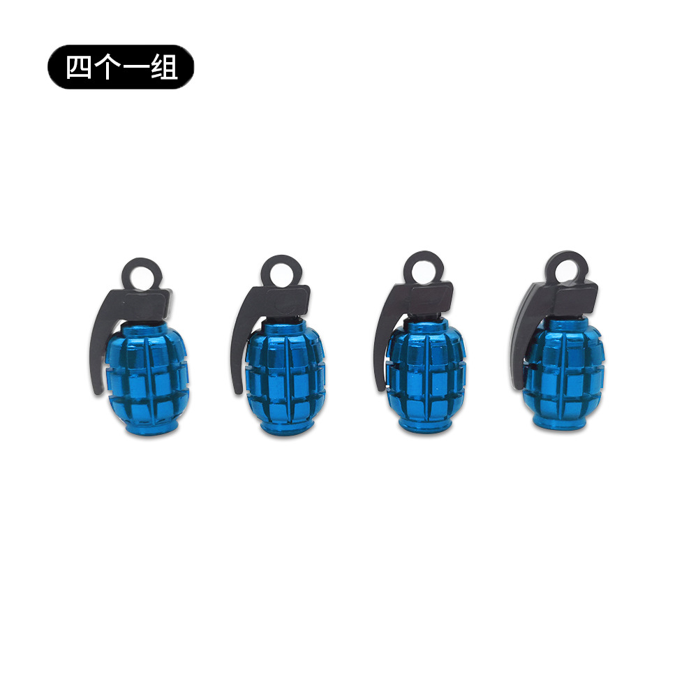 Metal Grenade Car Wheel Anti Dust Tire Valve Cap Netby