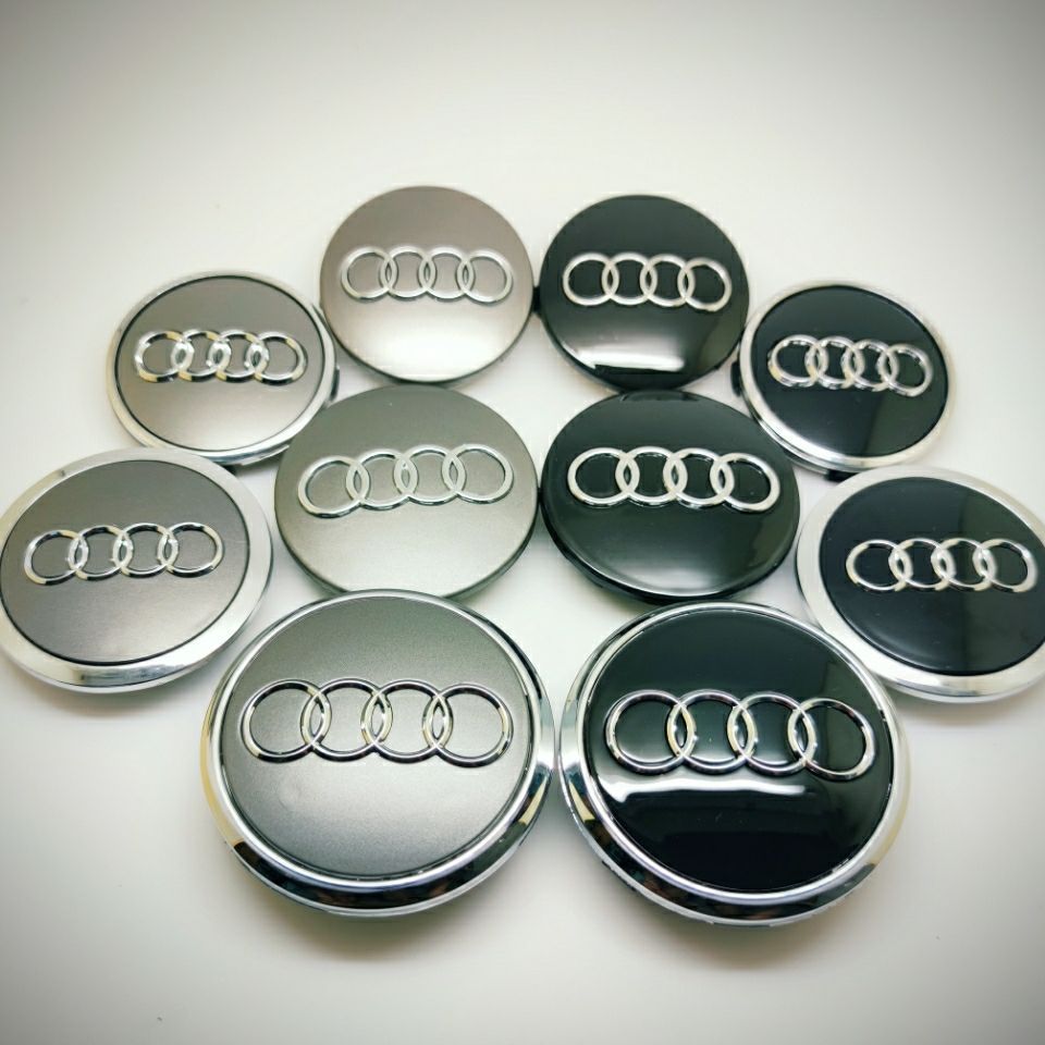 Convex Surface Car Wheel Center Cap Emblem Badge for Audi A3 A4 A6 Q3 Q5 Q7 A5 A7 Q2 Netby