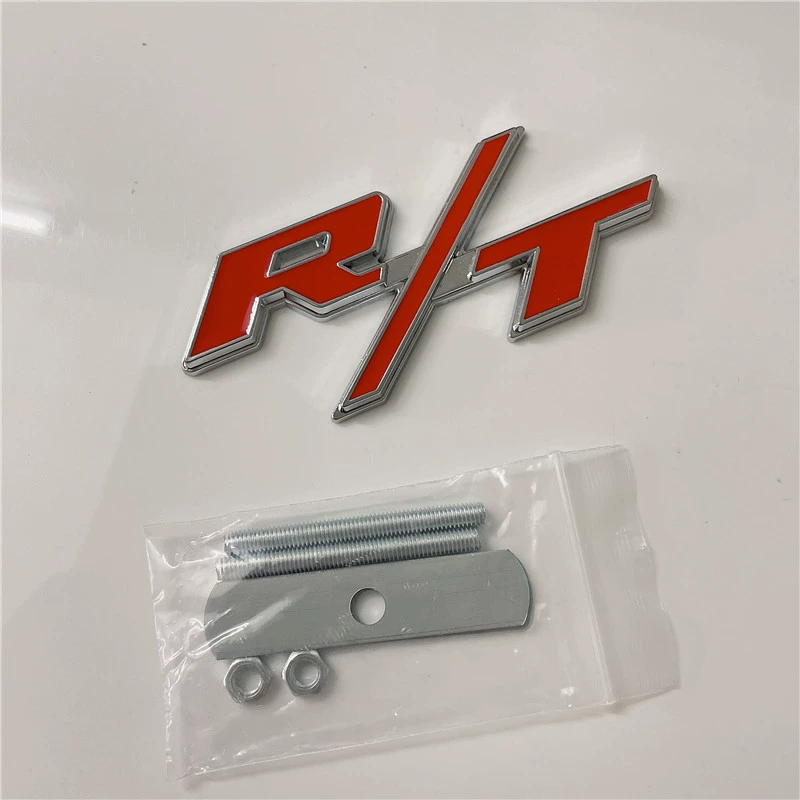 Metal RT R/T Car Grille Emblem Badge for Truck Dodge Netby