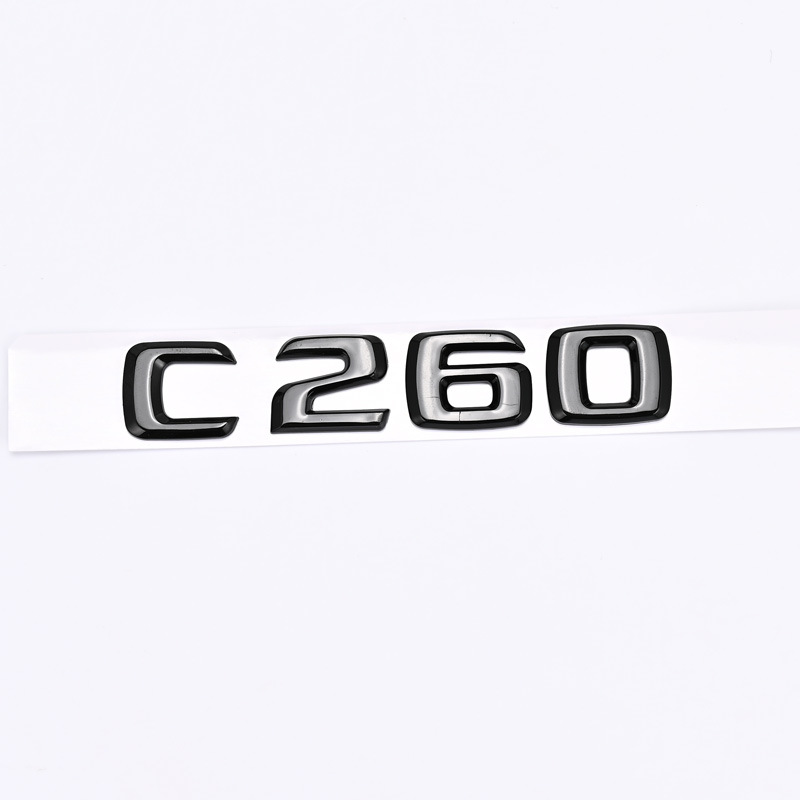 ABS Plastic Car Sticker for Mercedes Benz logo C180 C200 C230 C260 C280 C300 Netby