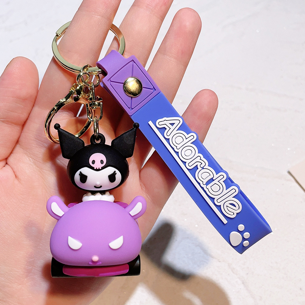 Animation Hello Kitty Kuromi Cinamoroll Keychain Keyring Netby