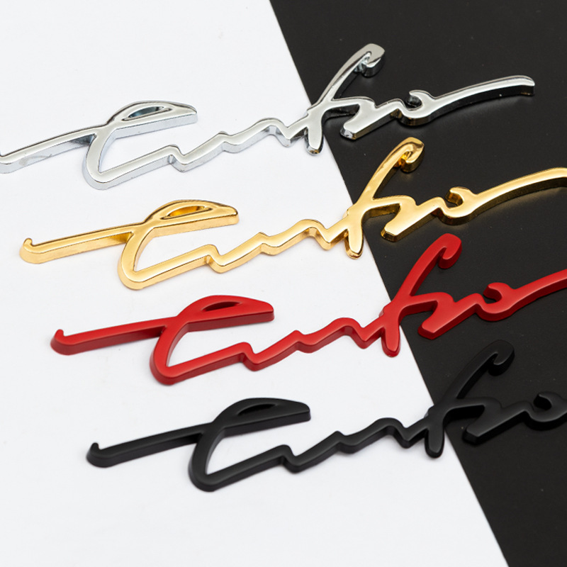 Metal Turbo Car Sticker Netby