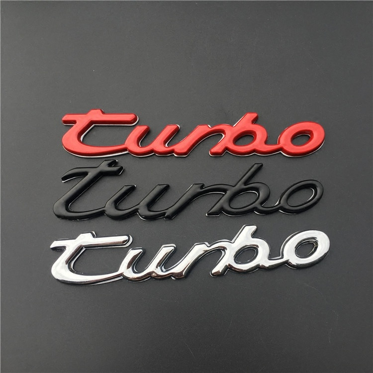 Metal TURBO Car Sticker Netby