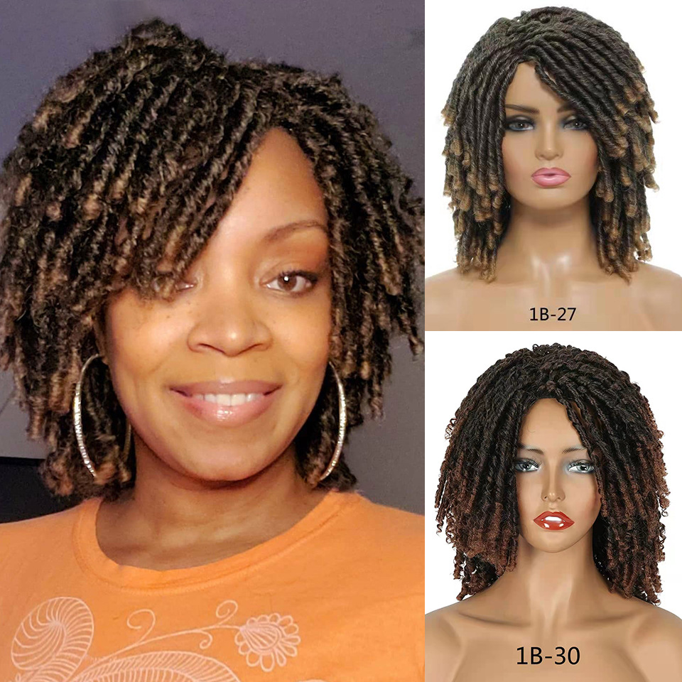 6 inches Short Synthetic Fiber Dreadlock Wig Netby