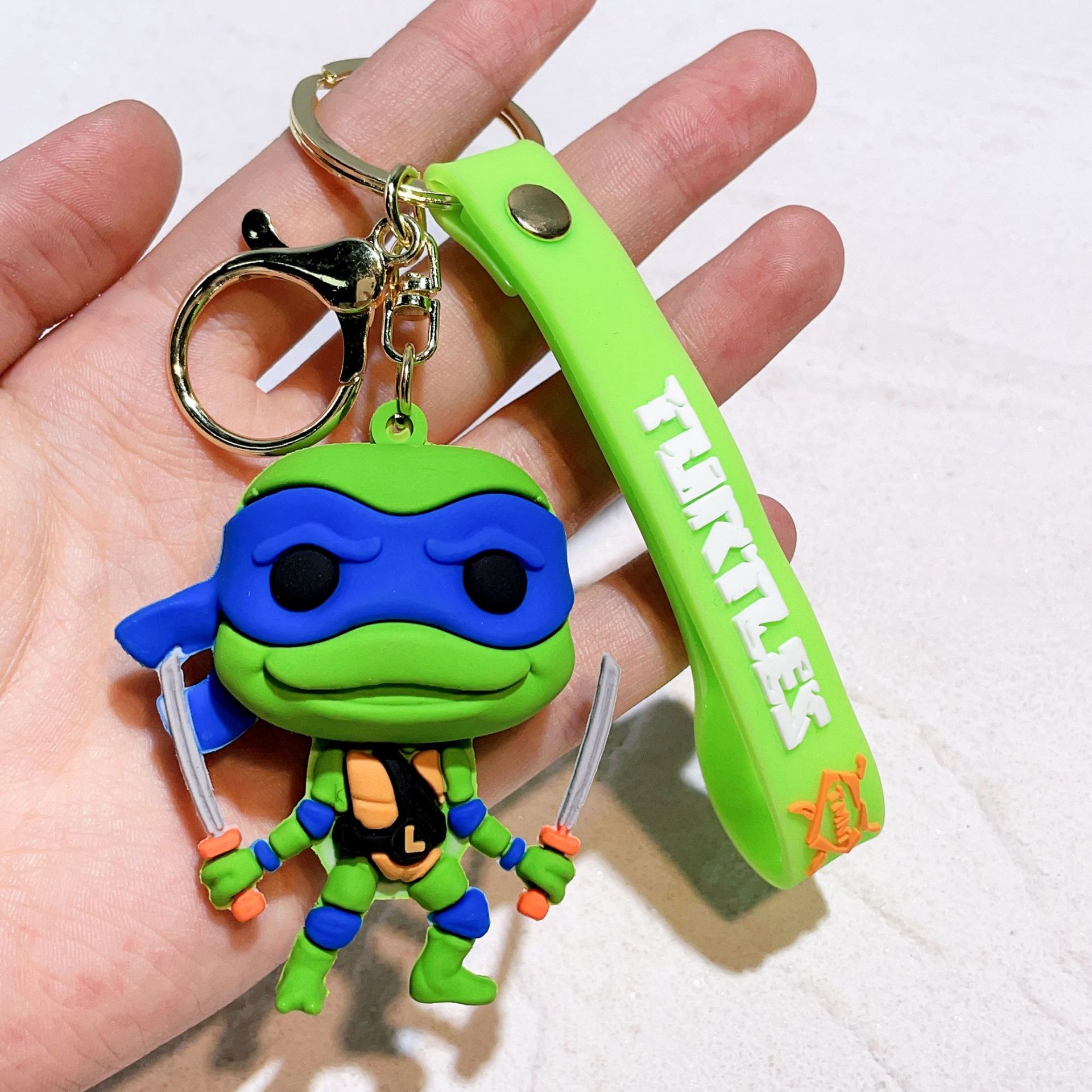Rubber Animation Teenage Mutant Ninja Turtles Keychain Keyring Netby